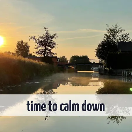 Familienunterkunft Wiesengefluester E8 - Strandnah Mit Sauna Und Garten בית נופש Röbel